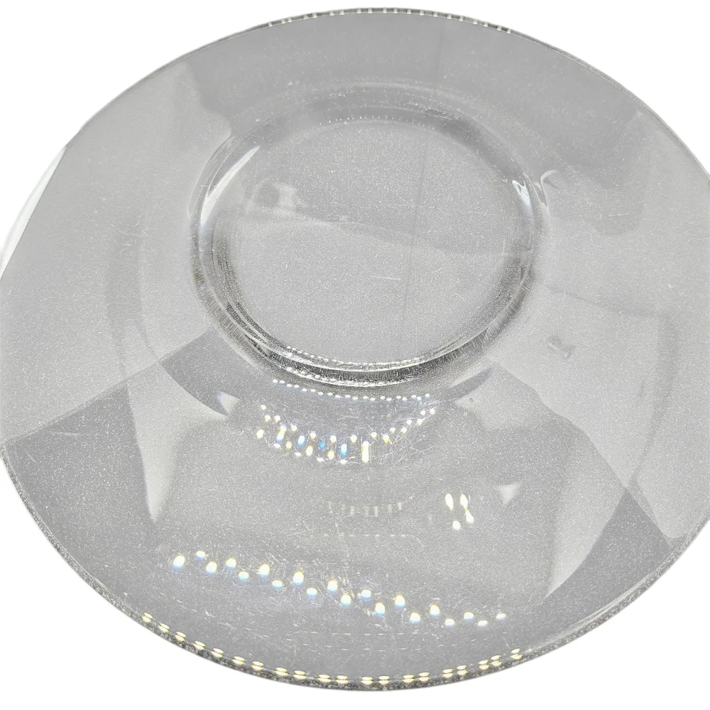 Steuben Art Glass 8 5/16" Clear Plate Vintage 1930s - Picture 2 of 6